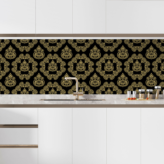 Self Adhesive Kitchen Splashback - Oriental pattern