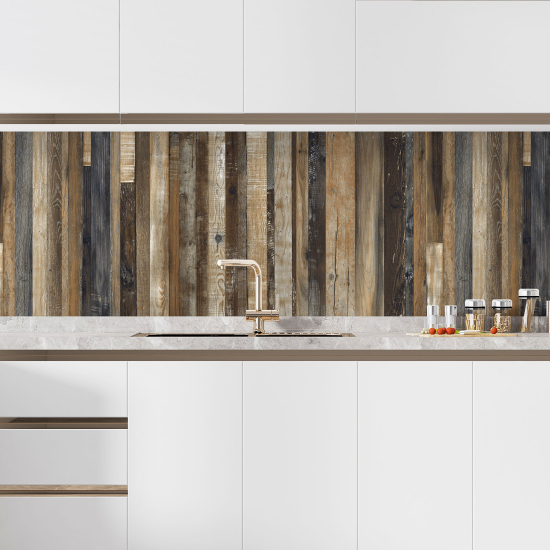 Self Adhesive Kitchen Splashback - Wood effect