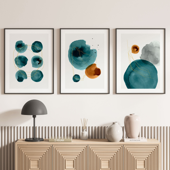 Set Of 3 Posters - Abstract