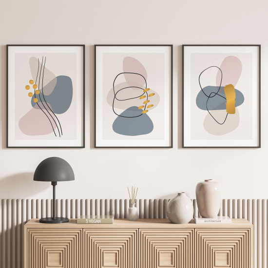 Set Of 3 Posters - Abstract