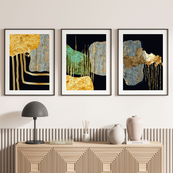 Set Of 3 Posters - Abstract