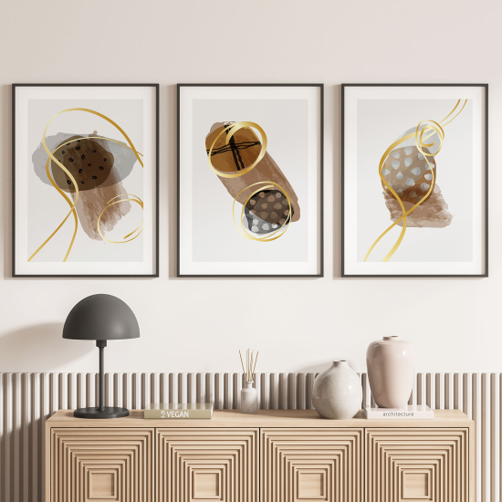 Set Of 3 Posters - Abstract