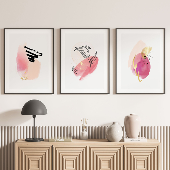 Set Of 3 Posters - Abstract