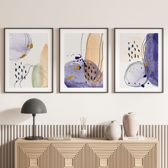 Set Of 3 Posters - Abstract