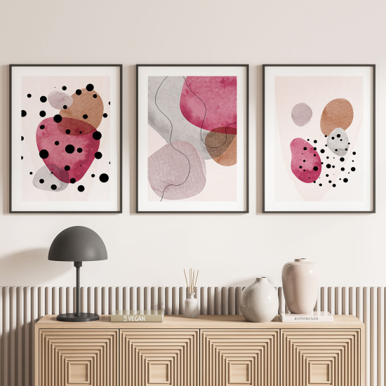 Set Of 3 Posters - Abstract