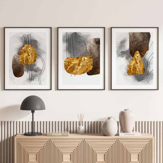 Set Of 3 Posters - Abstract