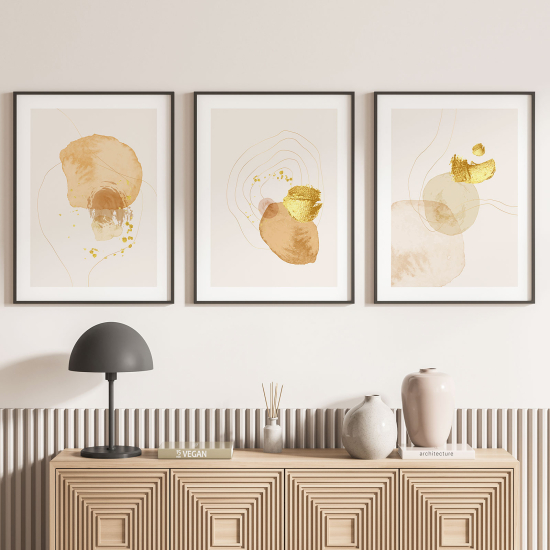 Set Of 3 Posters - Abstract