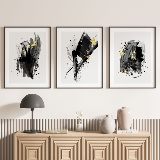 Set Of 3 Posters - Abstract