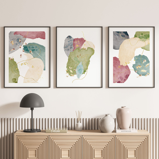 Set Of 3 Posters - Abstract