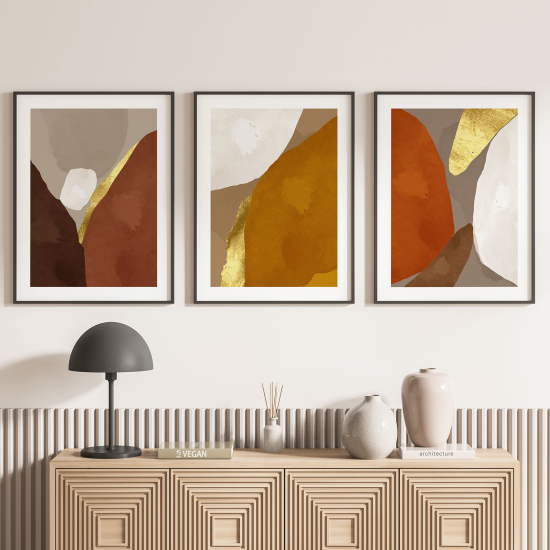 Set Of 3 Posters - Abstract