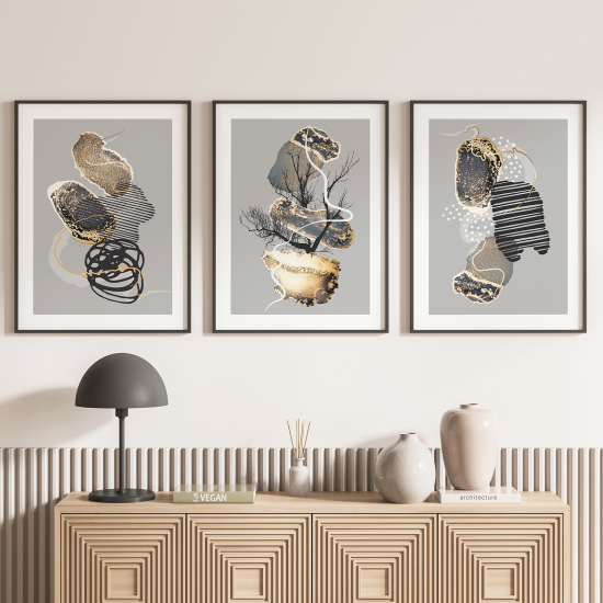 Set Of 3 Posters - Abstract