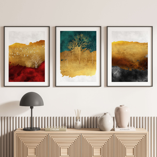 Set Of 3 Posters - Abstract