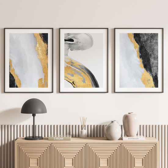 Set Of 3 Posters - Abstract