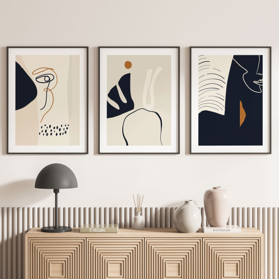 Set Of 3 Posters - Abstract