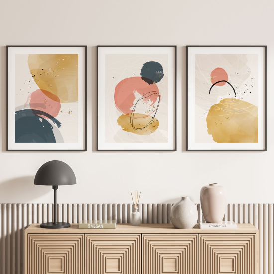 Set Of 3 Posters - Abstract