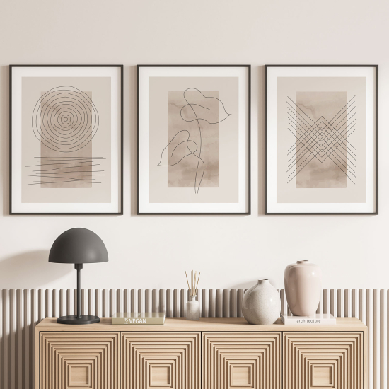 Set Of 3 Posters - Abstract