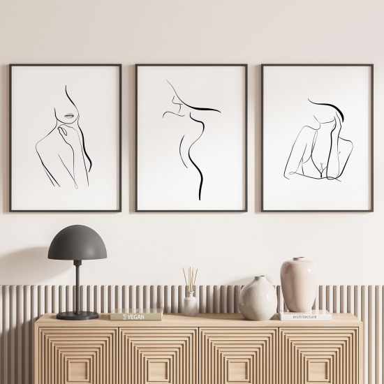 Set Of 3 Posters - Abstract Women