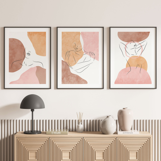 Set Of 3 Posters - Abstract Women