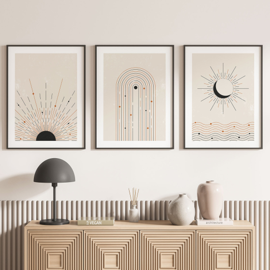 Set Of 3 Posters - Boho