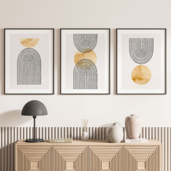 Set Of 3 Posters - Boho