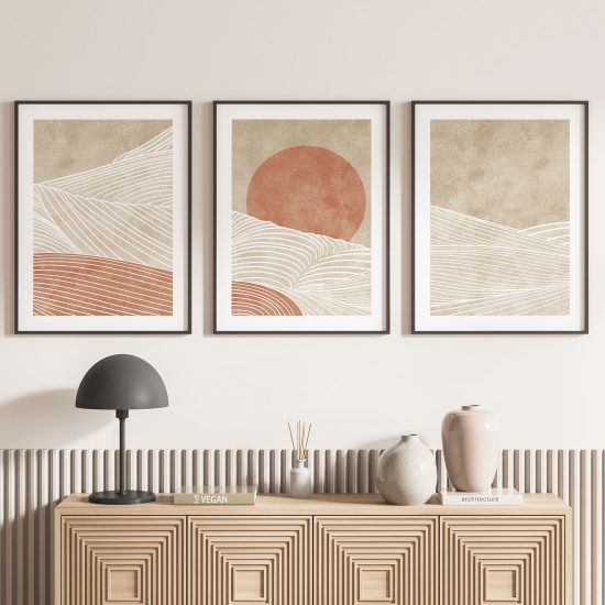 Set Of 3 Posters - Boho