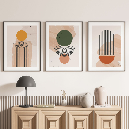 Set Of 3 Posters - Boho