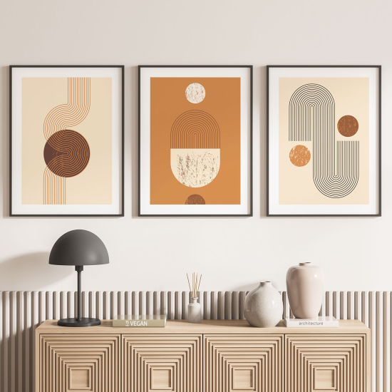 Set Of 3 Posters - Boho