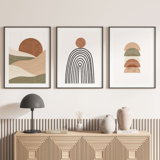 Set Of 3 Posters - Boho