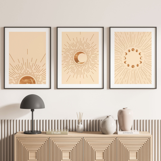 Set Of 3 Posters - Boho