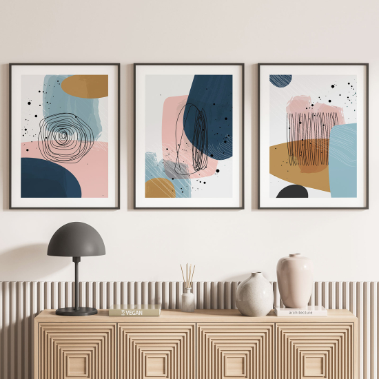 Set Of 3 Posters - Boho Design