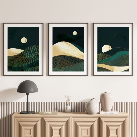 Set Of 3 Posters - Boho Landscapes