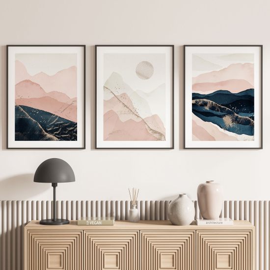 Set Of 3 Posters - Boho Landscapes