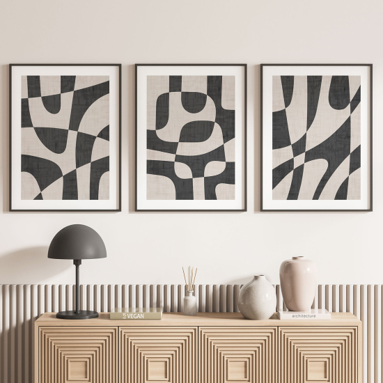 Set Of 3 Posters - Contemporary design