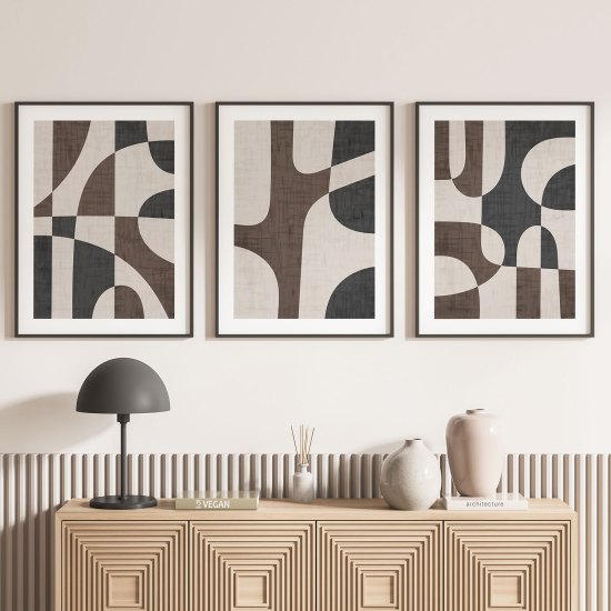 Set Of 3 Posters - Contemporary design