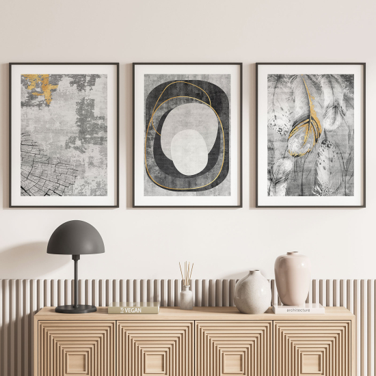 Set Of 3 Posters - Feathers