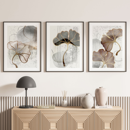 Set Of 3 Posters - Flowers