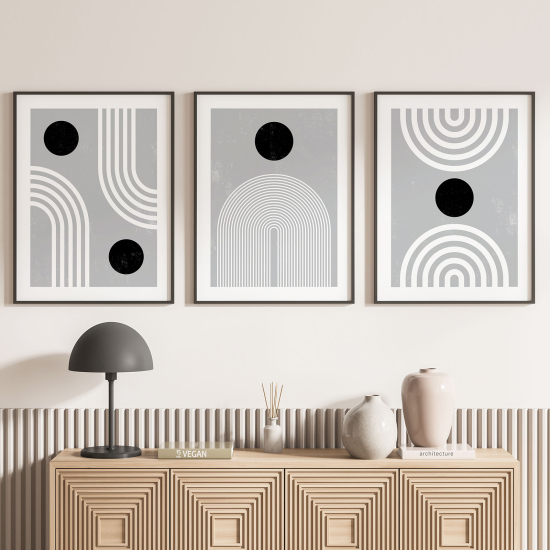 Set Of 3 Posters - Geometric