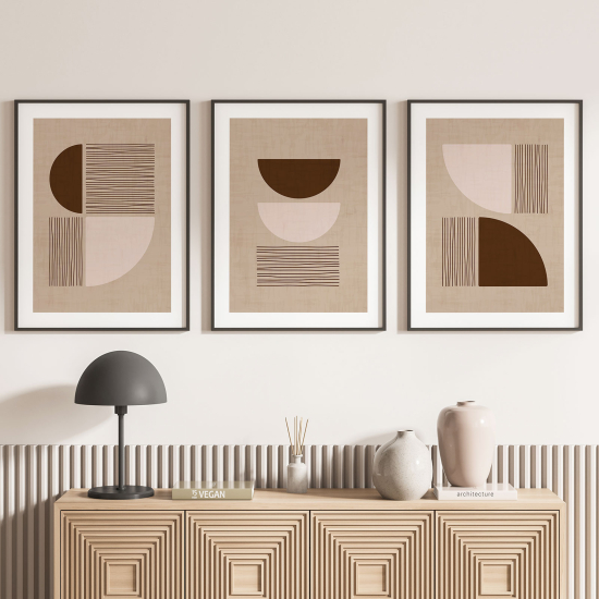 Set Of 3 Posters - Geometric