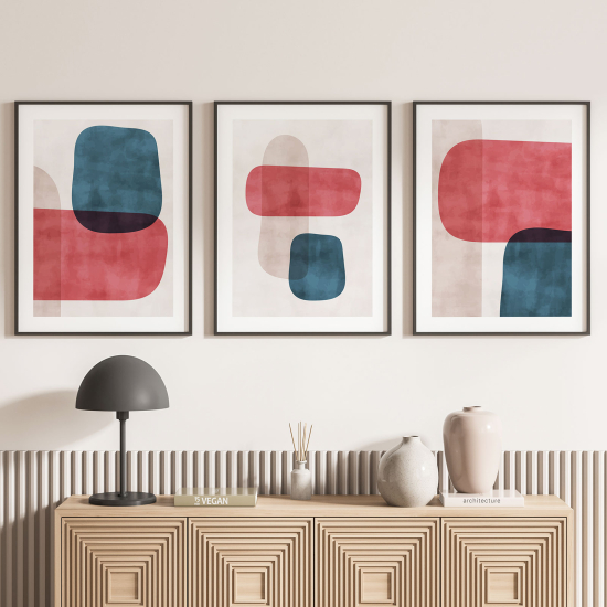 Set Of 3 Posters - Geometric