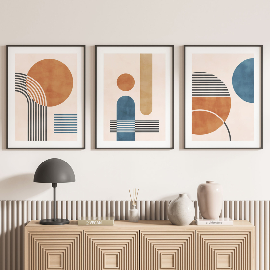 Set Of 3 Posters - Geometric