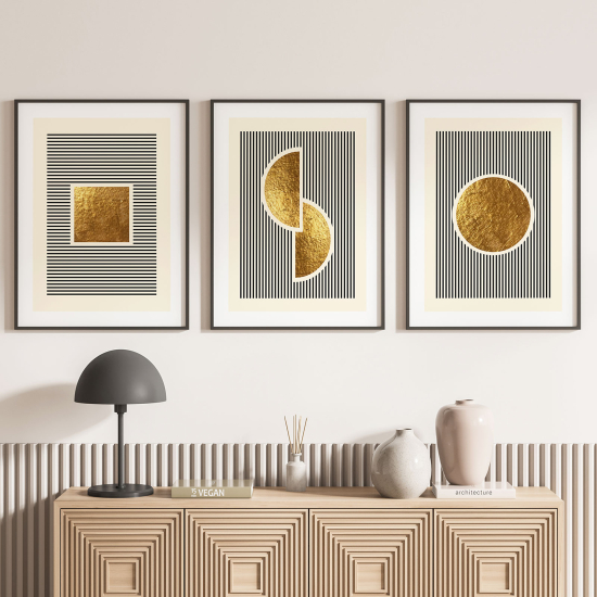 Set Of 3 Posters - Geometric pattern