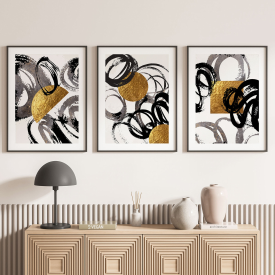 Set Of 3 Posters - Geometric pattern