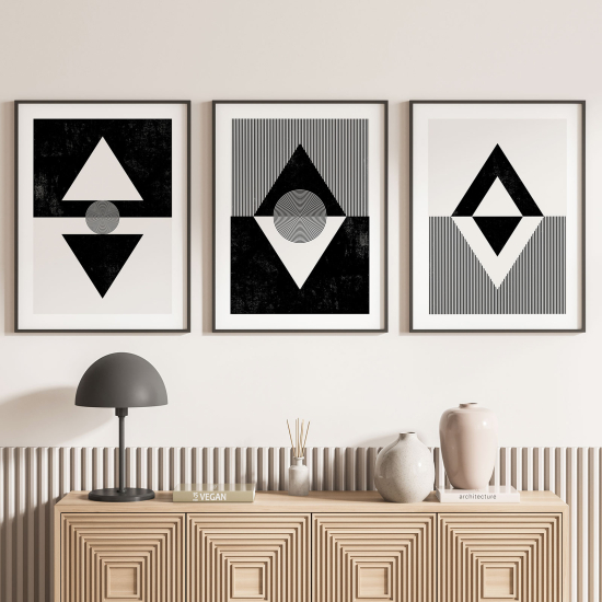 Set Of 3 Posters - Geometric Shapes