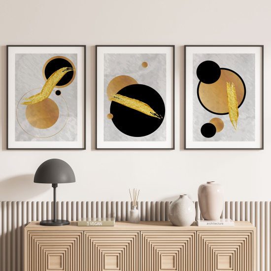 Set Of 3 Posters - Geometric shapes