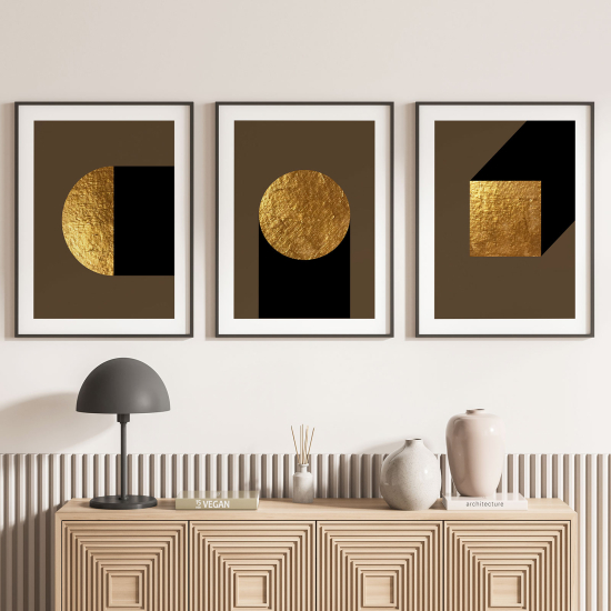 Set Of 3 Posters - Geometric Shapes