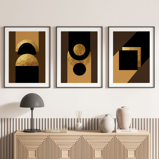 Set Of 3 Posters - Geometric Shapes