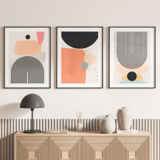 Set Of 3 Posters - Geometric shapes