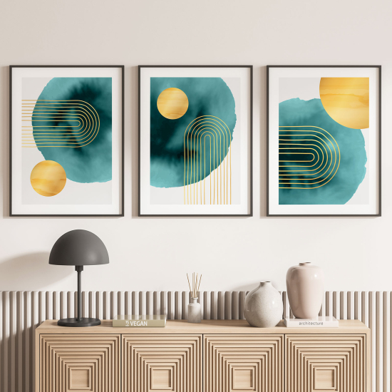 Set Of 3 Posters - Geometric shapes