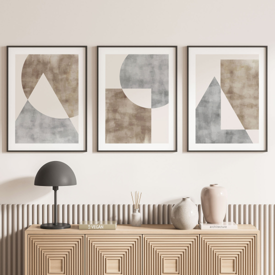 Set Of 3 Posters - Geometric shapes