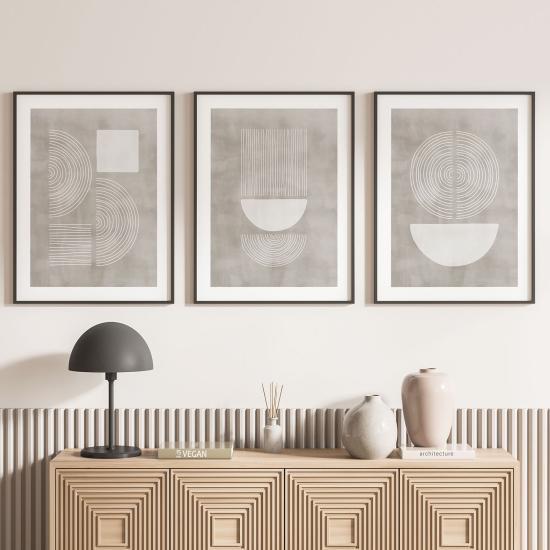 Set Of 3 Posters - Geometric shapes